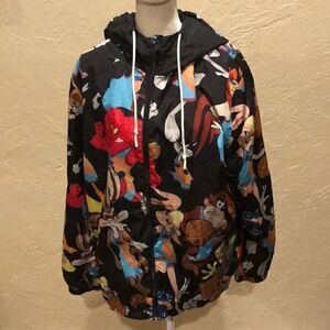 Members Only Looney Tunes Space Jam Windbreaker jacket, size M!